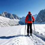 알바니아에서 겨울 스포츠 - **

"Majestic view of the Albanian Alps in winter, specifically the Accursed Mountains (Bjeshkët e N...