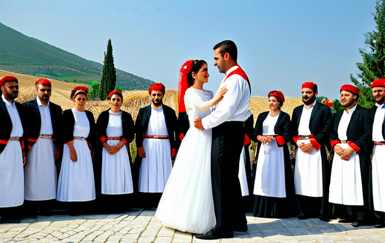 알바니아 전통 춤 - Southern Albanian Dance**
"A group of female dancers in colorful Southern Albanian dresses, fully c... 알바니아 전통 춤 - Southern Albanian Dance**
"A group of female dancers in colorful Southern Albanian dresses, fully c...