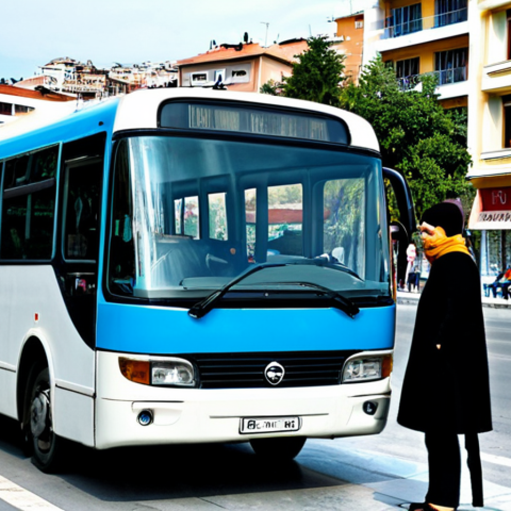 알바니아 대중교통 이용법 - Tirana Bus Experience**
"A friendly local helping a tourist find the correct bus in Tirana, Albania...
