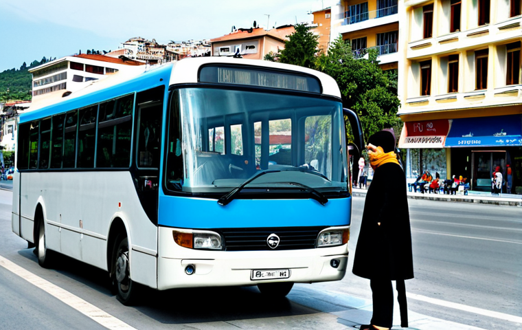 알바니아 대중교통 이용법 - Tirana Bus Experience**
"A friendly local helping a tourist find the correct bus in Tirana, Albania...