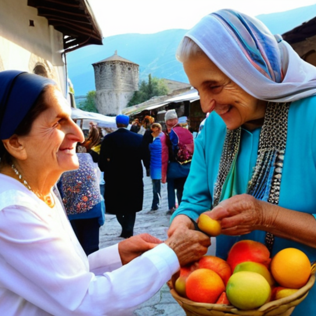 알바니아에서 유학생 생활 - **Prompt:** A diverse group of international students, casually dressed in modest, comfortable attir...
