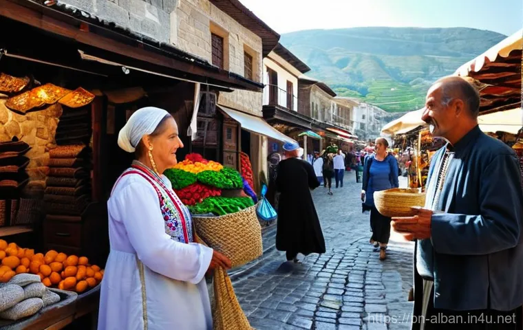 알바니아에서 가이드 투어 예약 - **Prompt: Alpine Serenity at Theth's Blue Eye Waterfall**
    "A small group of adventurous adult hi...