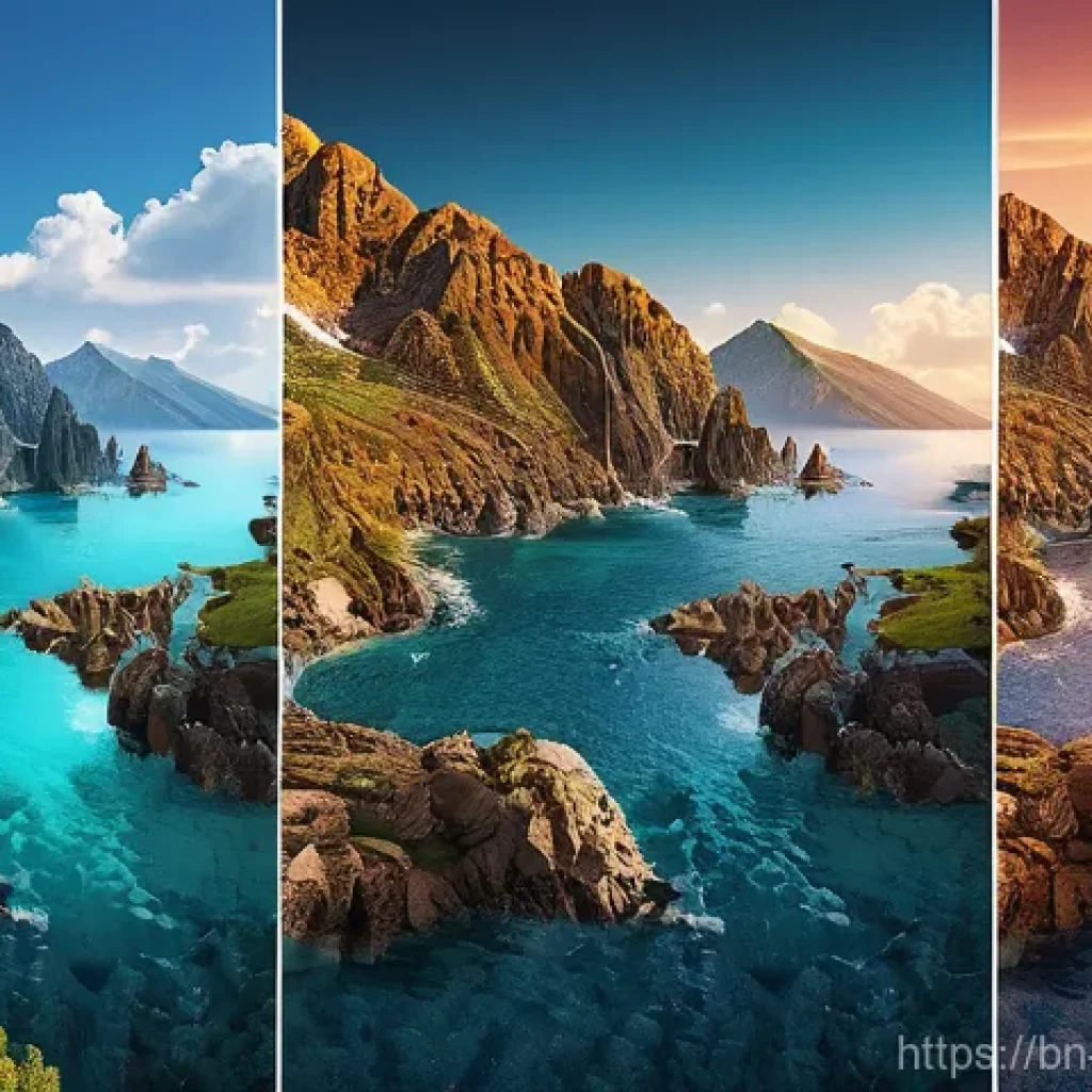 티라나 여행 가이드 - Here are three detailed image prompts in English, adhering to your guidelines: